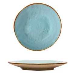 Bissolo Casa Piatti Frutta E Dessert<LINEA MEDITERRANEO - PIATTO DESSERT TURCHESE IN GRES DIAM 20CM H 3CM