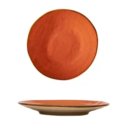 Bissolo Casa Piatti Frutta E Dessert<LINEA MEDITERRANEO - PIATTO DESSERT ARANCIONE JAFFA IN GRES D.20CM H 3CM