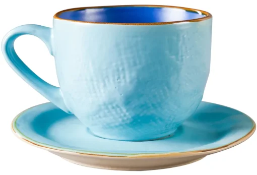 Bissolo Casa Tazze, Tazzine, Coppette Tazze<LINEA MEDITERRANEO - TAZZA CON PIATTINO IN GRES 125ML ASSORTITO