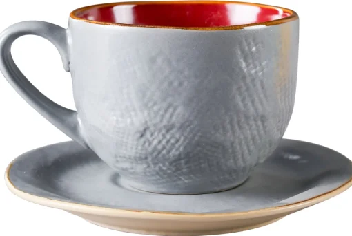 Bissolo Casa Tazze, Tazzine, Coppette Tazze<LINEA MEDITERRANEO - TAZZA CON PIATTINO IN GRES 125ML ASSORTITO