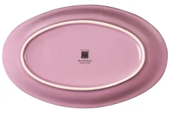 Bissolo Casa Piatti Vassoi<LINEA MEDITERRANEO - VASSOIO OVALE IN GRES ROSA 28X17CM H 3CM