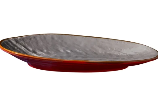 Bissolo Casa Piatti Vassoi<LINEA MEDITERRANEO - VASSOIO OVALE IN GRES 36X21CM H 5CM ASSORTITO