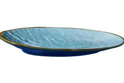Bissolo Casa Piatti Vassoi<LINEA MEDITERRANEO - VASSOIO OVALE IN GRES 36X21CM H 5CM ASSORTITO