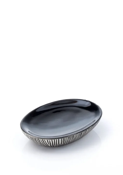 Bissolo Casa Porta Saponi E Dosatori<LINEA NAOMI - PORTA SAPONE NERO