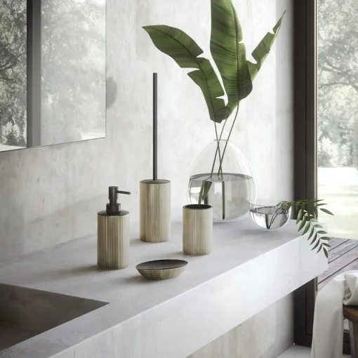 Bissolo Casa Porta Saponi E Dosatori<LINEA NAOMI - PORTA SAPONE NERO