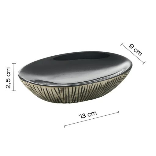 Bissolo Casa Porta Saponi E Dosatori<LINEA NAOMI - PORTA SAPONE NERO