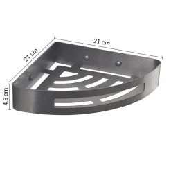 Bissolo Casa Mensole<LINEA NERVA - PORTAOGGETTI DOCCIA ANGOL. CANNA DI FUCILE 21X21X4.5CM