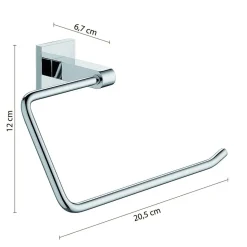 Bissolo Casa Porta Asciugamani<LINEA NEW JERSEY - PORTA ASCIUGAMANI ANELLO CROMATO