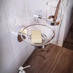 Bissolo Casa Porta Spazzolini<LINEA NEXO - BICCHIERE PORTASPAZZOLINI TRASPARENTE