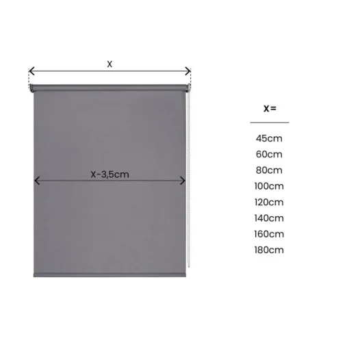 Bissolo Casa Tende Tende A Rullo Da Interno<LINEA NIGHT - TENDA A RULLO OSCURANTE GRIGIO 140X250CM: vendita online LINEA NIGHT - TENDA A RULLO OSCURANTE GRIGIO 140X250CM in offerta
