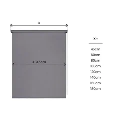 Bissolo Casa Tende Tende A Rullo Da Interno<LINEA NIGHT - TENDA A RULLO OSCURANTE GRIGIO 160X250CM: vendita online LINEA NIGHT - TENDA A RULLO OSCURANTE GRIGIO 160X250CM in offerta