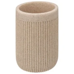 Bissolo Casa Porta Spazzolini<LINEA ONY - BICCHIERE PORTASPAZZOLINI BEIGE