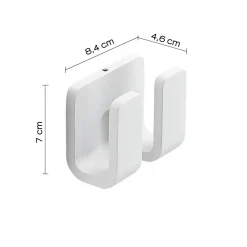Bissolo Casa Appendini<LINEA OUTLINE - APPENDINO 2 POSTI BIANCO MATT