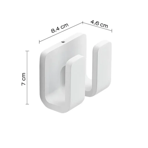 Bissolo Casa Appendini<LINEA OUTLINE - APPENDINO 2 POSTI BIANCO MATT