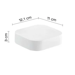 Bissolo Casa Porta Saponi E Dosatori<LINEA OUTLINE - PORTA SAPONE BIANCO MATT
