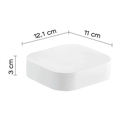Bissolo Casa Porta Saponi E Dosatori<LINEA OUTLINE - PORTA SAPONE BIANCO MATT