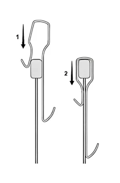 Bissolo Casa Appendini<LINEA PIKA' BOA - APPENDINO PER DOCCIA TRASPARENTE CRYSTAL