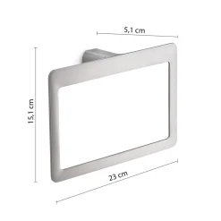Bissolo Casa Porta Asciugamani<LINEA PIRENEI - PORTA ASCIUGAMANI ANELLO CROMO
