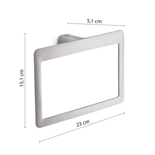 Bissolo Casa Porta Asciugamani<LINEA PIRENEI - PORTA ASCIUGAMANI ANELLO CROMO