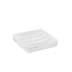 Bissolo Casa Porta Saponi E Dosatori<LINEA QUADROTTO - PORTA SAPONE BIANCO