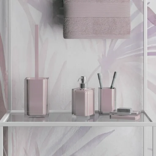 Bissolo Casa Porta Saponi E Dosatori<LINEA RAINBOW - PORTA SAPONE ROSA