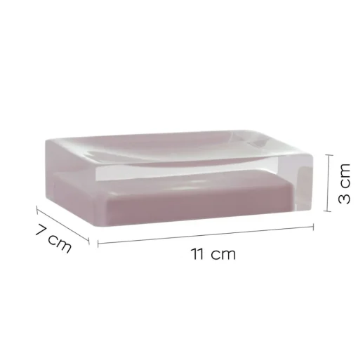 Bissolo Casa Porta Saponi E Dosatori<LINEA RAINBOW - PORTA SAPONE ROSA