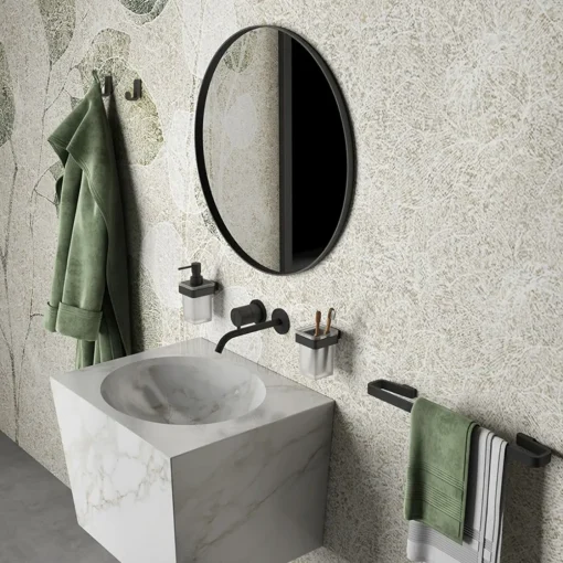 Bissolo Casa Porta Saponi E Dosatori<LINEA SAMOA - DOSASAPONE NERO MATT
