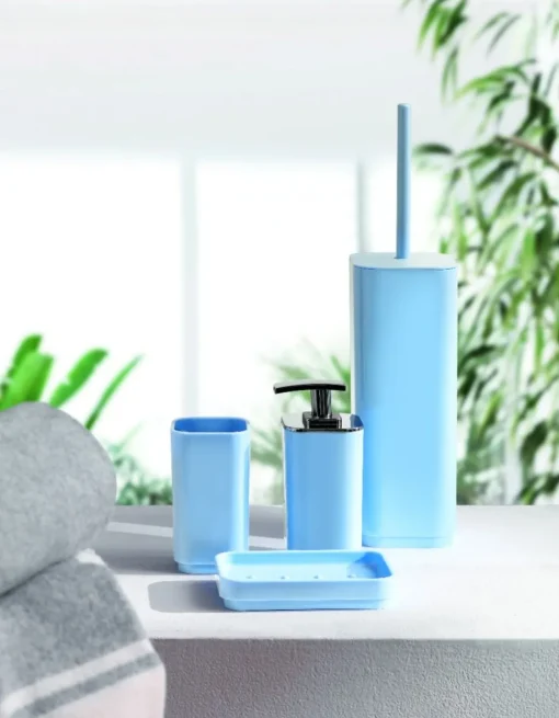 Bissolo Casa Porta Spazzolini<LINEA SEVENTY - BICCHIERE PORTASPAZZOLINI CELESTE