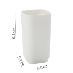 Bissolo Casa Porta Spazzolini<LINEA SEVENTY - BICCHIERE PORTASPAZZOLINI BIANCO
