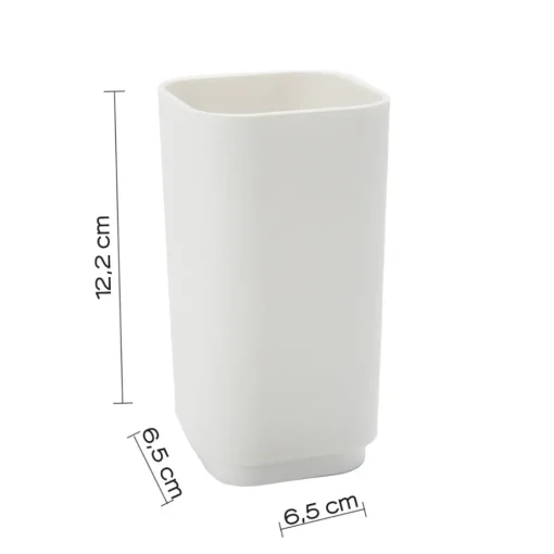 Bissolo Casa Porta Spazzolini<LINEA SEVENTY - BICCHIERE PORTASPAZZOLINI BIANCO