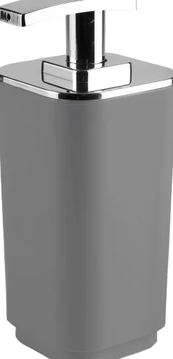 Bissolo Casa Porta Saponi E Dosatori<LINEA SEVENTY - DOSASAPONE GRIGIO E CROMO