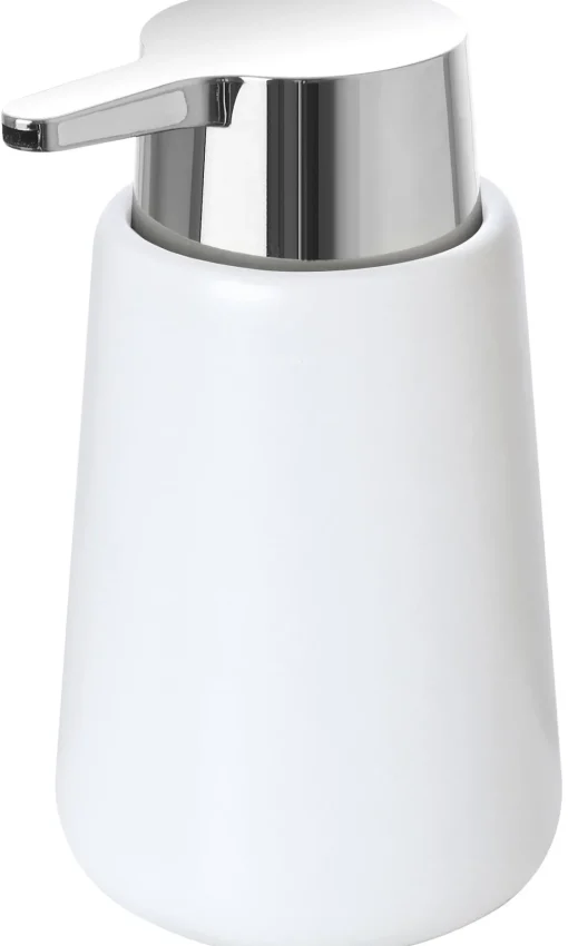 Bissolo Casa Porta Saponi E Dosatori<LINEA SIDNEY - DISPENSER SAPONE BIANCO E CROMO