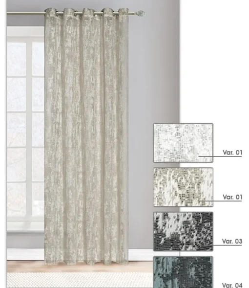 Bissolo Casa Tende Tende Confezionate<LINEA SIDNEY - TENDA CON OCCHIELLI IN POLIESTERE 200X280CM VAR. 04 BLU: vendita online LINEA SIDNEY - TENDA CON OCCHIELLI IN POLIESTERE 200X280CM VAR. 04 BLU in offerta
