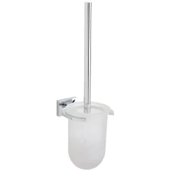 Bissolo Casa Scopini<LINEA SMART - PORTASCOPINO CROMO E VETRO SATINATO