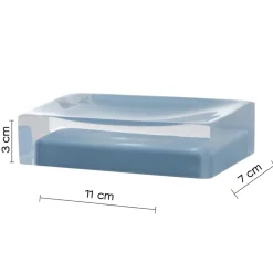 Bissolo Casa Porta Saponi E Dosatori<LINEA SOFIA - PORTA SAPONE CELESTE