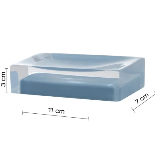 Bissolo Casa Porta Saponi E Dosatori<LINEA SOFIA - PORTA SAPONE CELESTE