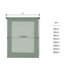 Bissolo Casa Tende Tende A Rullo Da Interno<LINEA SOFT - TENDA A RULLO FILTRANTE EUCALIPTO 60X180CM: vendita online LINEA SOFT - TENDA A RULLO FILTRANTE EUCALIPTO 60X180CM in offerta