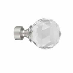 Bissolo Casa Accessori E Pali Tende Finali Per Pali<LINEA TENDENCIAS - FINALE PER TENDA MOD. DIAMANTE COLORE CROMO SATINATO: vendita online LINEA TENDENCIAS - FINALE PER TENDA MOD. DIAMANTE COLORE CROMO SATINATO in offerta