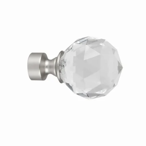 Bissolo Casa Accessori E Pali Tende Finali Per Pali<LINEA TENDENCIAS - FINALE PER TENDA MOD. DIAMANTE COLORE CROMO SATINATO: vendita online LINEA TENDENCIAS - FINALE PER TENDA MOD. DIAMANTE COLORE CROMO SATINATO in offerta