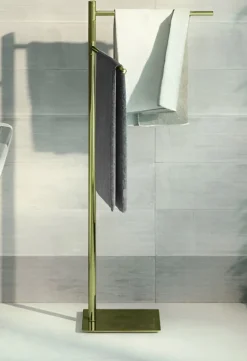 Bissolo Casa Piantane Bagno<LINEA TRILLY - PIANTANA PORTA ASCIUGAMANO ORO