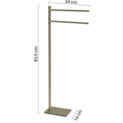 Bissolo Casa Piantane Bagno<LINEA TRILLY - PIANTANA PORTA ASCIUGAMANO ORO