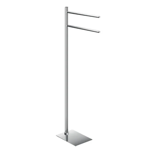 Bissolo Casa Piantane Bagno<LINEA TRILLY - PIANTANA PORTA ASCIUGAMANO CROMATA IN ACCIAIO INOX 13X34X85