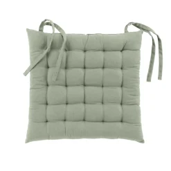 Bissolo Casa Coprisedie<LINEA TWILY - COPRISEDIA IMBOTTITO 38X38CM IN COTONE/POLIESTERE RICICICLATO VERDE SALVIA: vendita online LINEA TWILY - COPRISEDIA IMBOTTITO 38X38CM IN COTONE/POLIESTERE RICICICLATO VERDE SALVIA in offerta