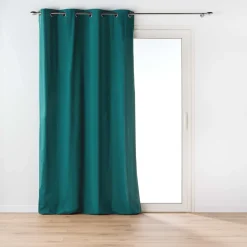 Bissolo Casa Tende Tende Confezionate<LINEA TWILY - TENDA CON OCCHIELLI IN COTONE/POLIESTERE 135X260CM SMERALDO: vendita online LINEA TWILY - TENDA CON OCCHIELLI IN COTONE/POLIESTERE 135X260CM SMERALDO in offerta
