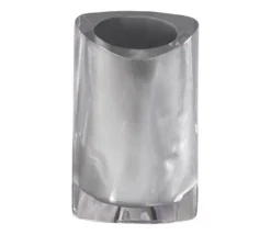 Bissolo Casa Porta Spazzolini<LINEA TWIST - BICCHIERE PORTASPAZZOLINI ARGENTO