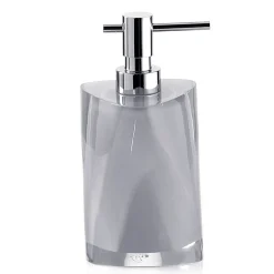Bissolo Casa Porta Saponi E Dosatori<LINEA TWIST - DOSASAPONE ARGENTO