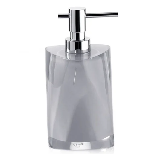 Bissolo Casa Porta Saponi E Dosatori<LINEA TWIST - DOSASAPONE ARGENTO