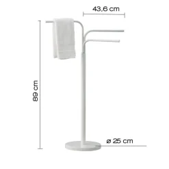 Bissolo Casa Piantane Bagno<LINEA WINNY - PIANTANA PORTA ASCIUGAMANI BIANCO