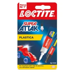 Bissolo Casa Siliconi, Colle E Schiume<LOCTITE SUPER ATTAK PLASTICA 2gr+4ml: vendita online LOCTITE SUPER ATTAK PLASTICA 2gr+4ml in offerta