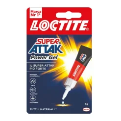 Bissolo Casa Siliconi, Colle E Schiume<LOCTITE SUPER ATTAK POWER GEL 3gr: vendita online LOCTITE SUPER ATTAK POWER GEL 3gr in offerta